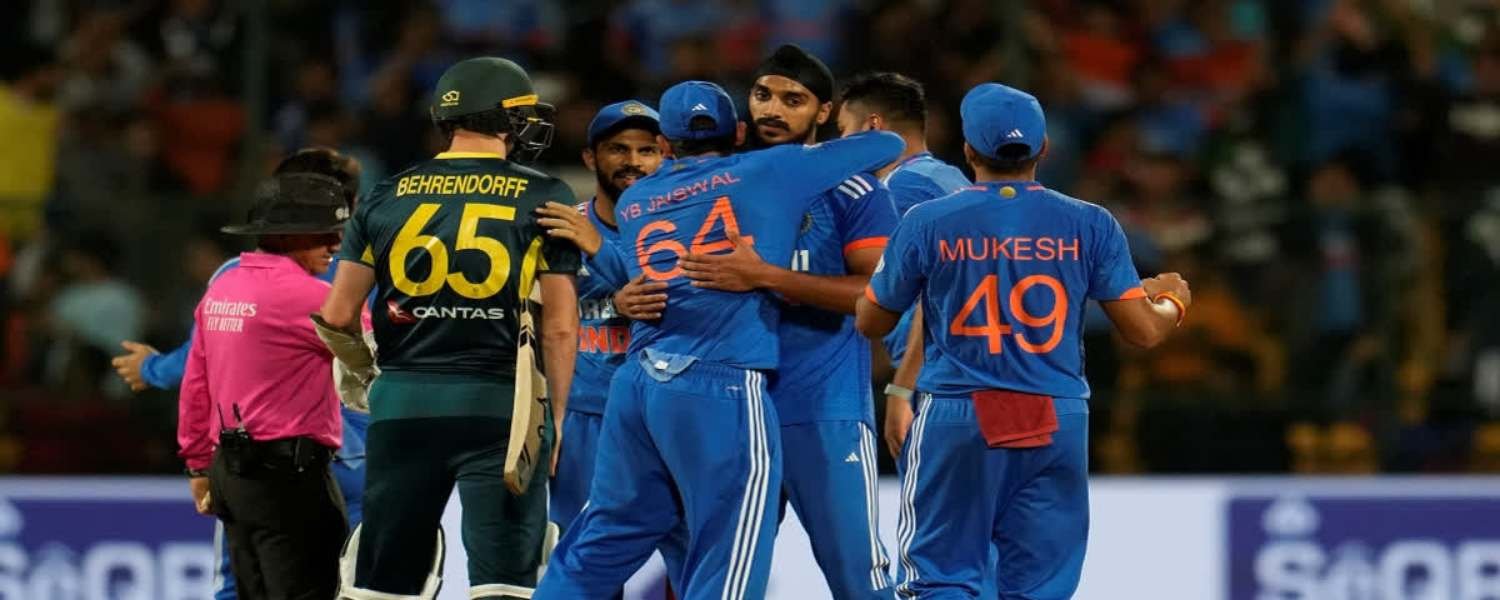 India won over Australia in the Fifth T20