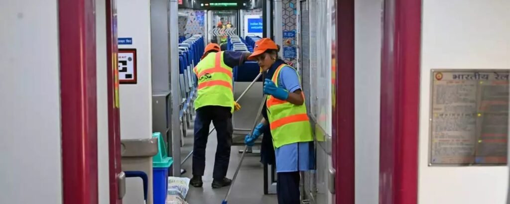 How Train Passengers Can Get Their Coaches Cleaned with Just a Mobile Phone