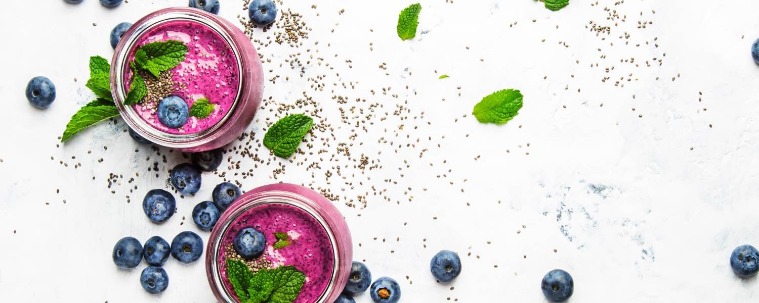 Millet Blueberry Lassi