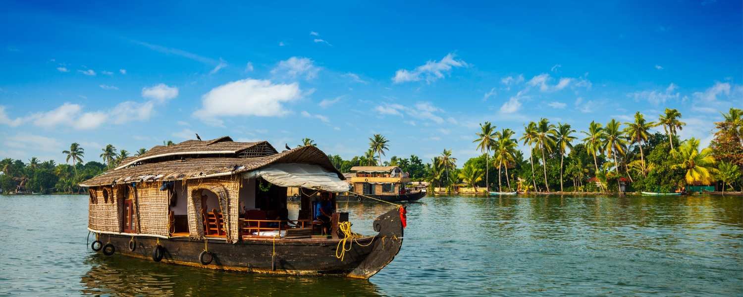 Traditional Houseboats in Kerala Backwaters