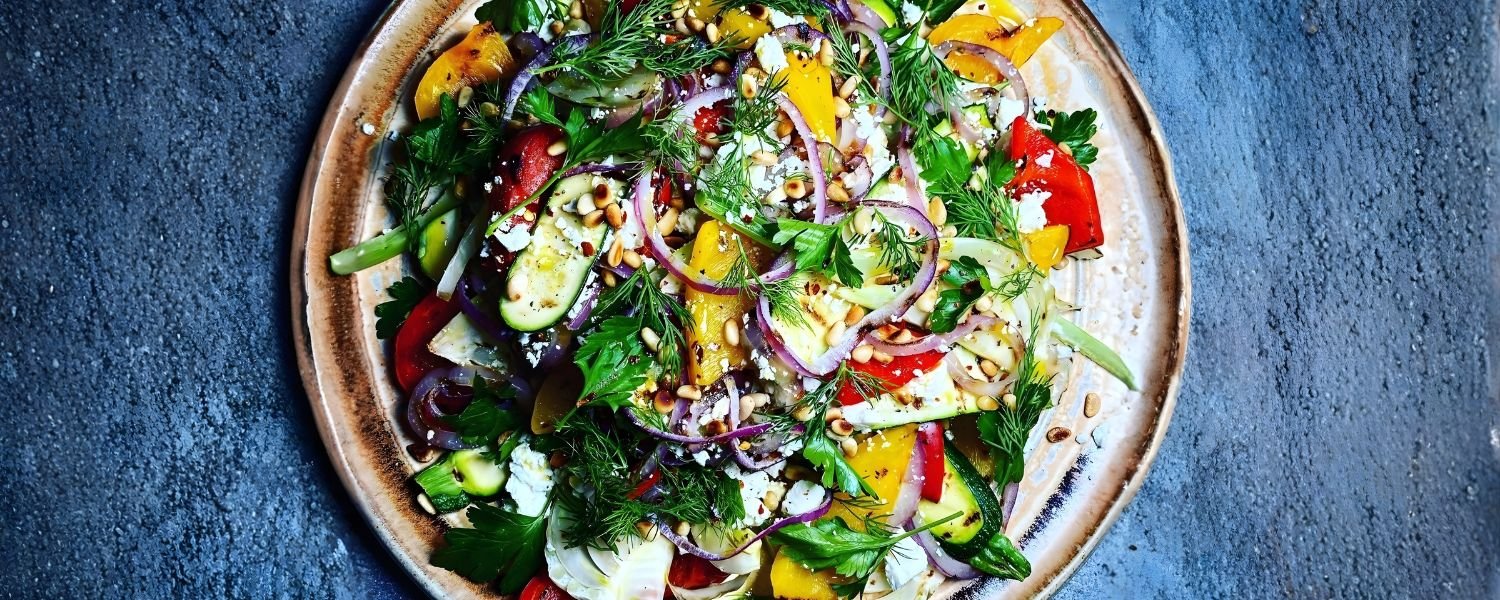 Mediterranean Boiled Vegetable Salad Ingredients, boiled vegetables diet