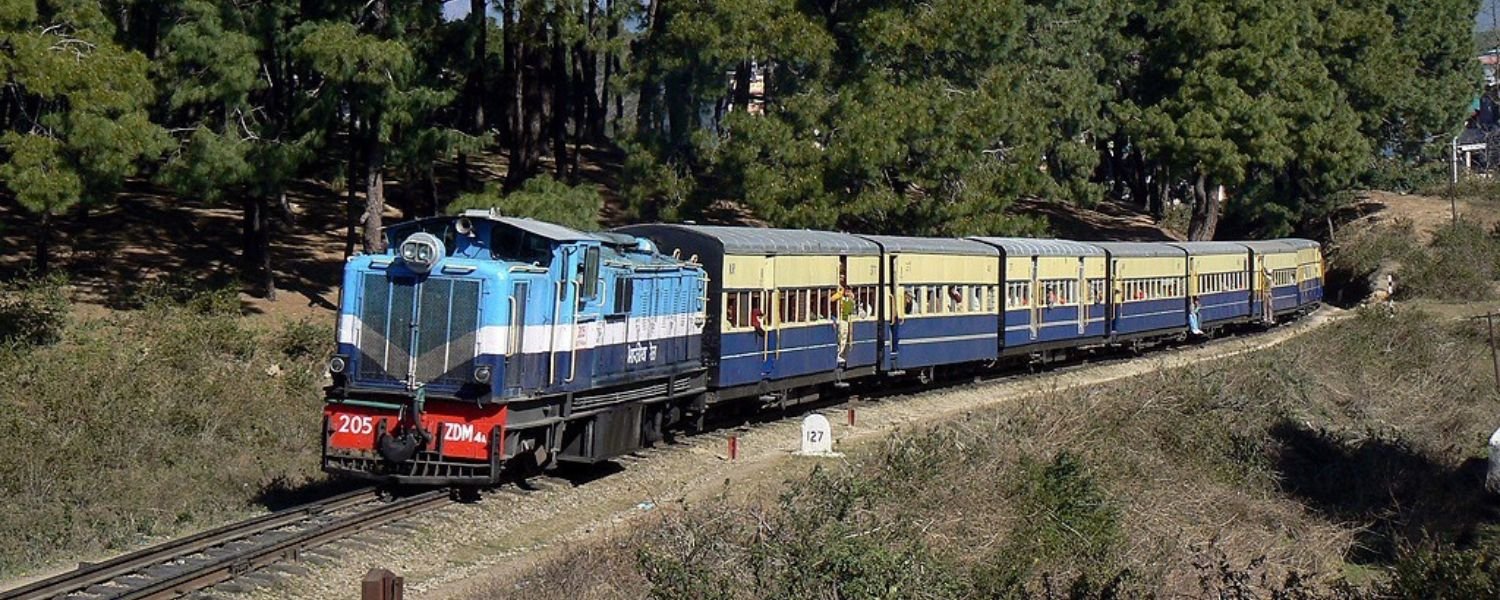 By Train to naggar castle
