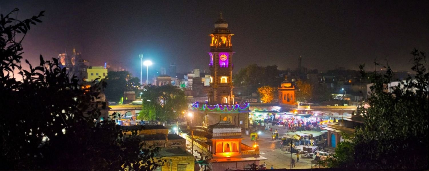 Night Ghanta Ghar Jodhpur