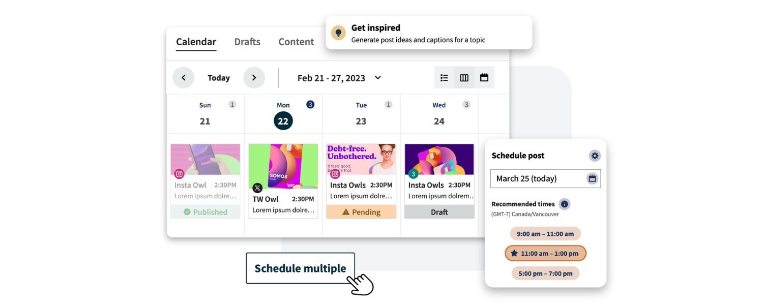 Social Media Management and Scheduling Tools