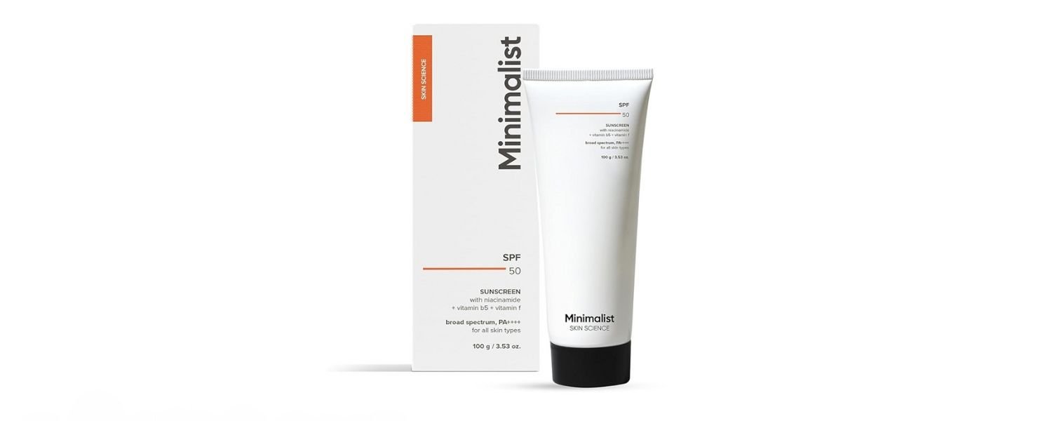 Minimalist Sunscreen SPF 50 Lightweight with Multi-Vitamins, Sunscreen for Oily Skin