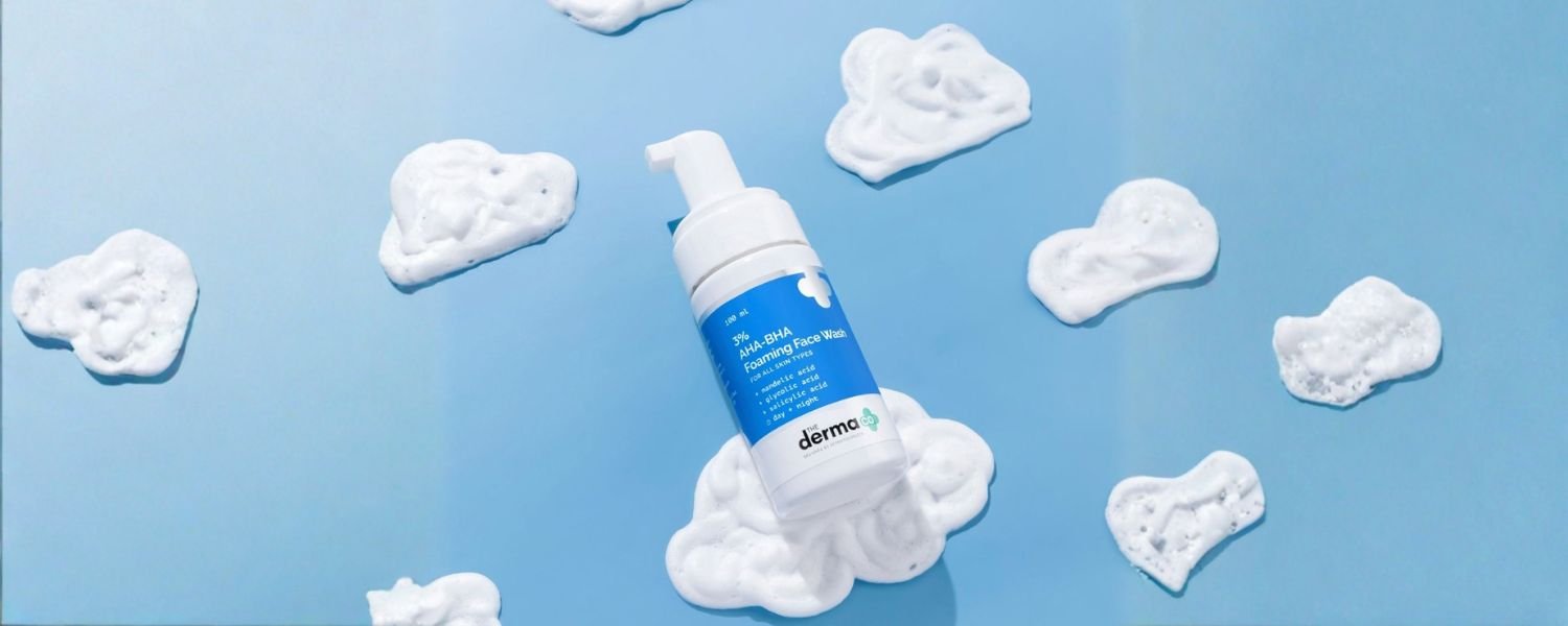 The Derma Co 3% AHA-BHA Foaming Face Wash