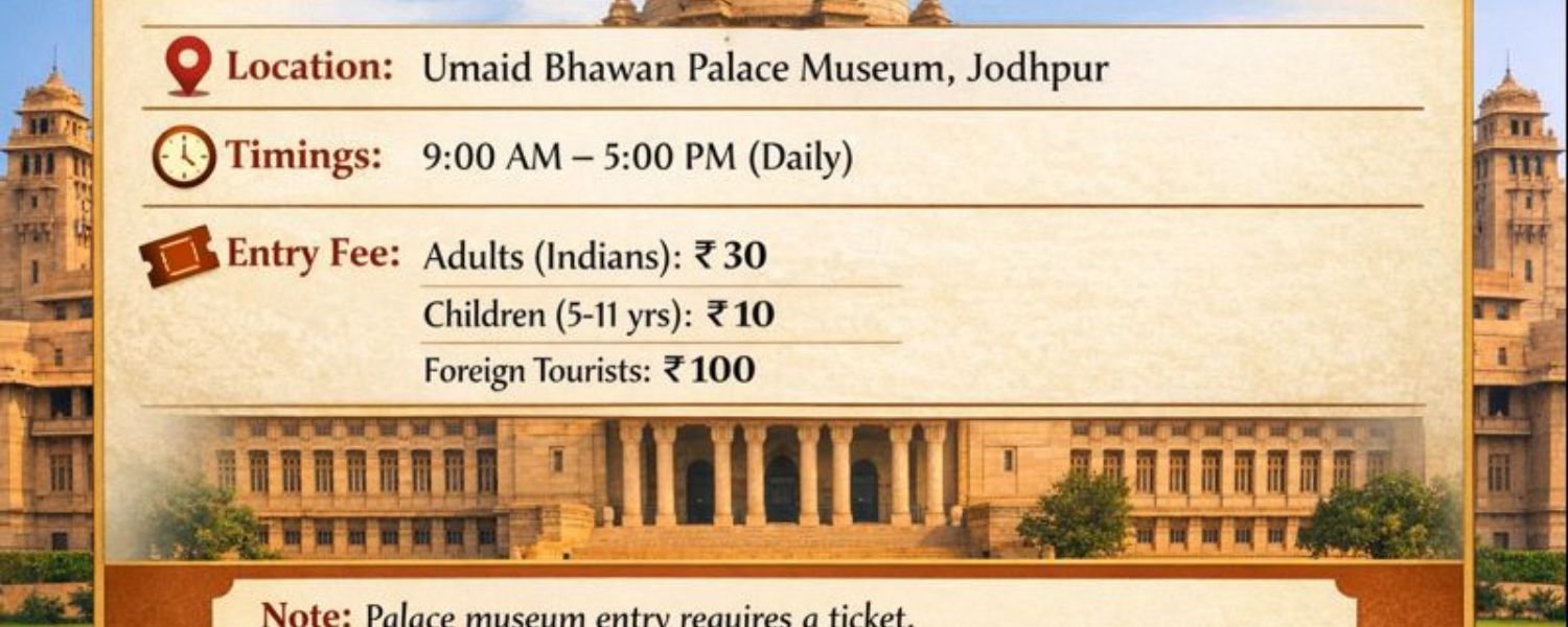 visiting hours of Umaid Bhawan